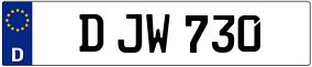 Trailer License Plate